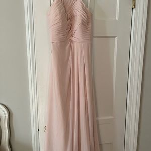 Azazie blush bridesmaids dress